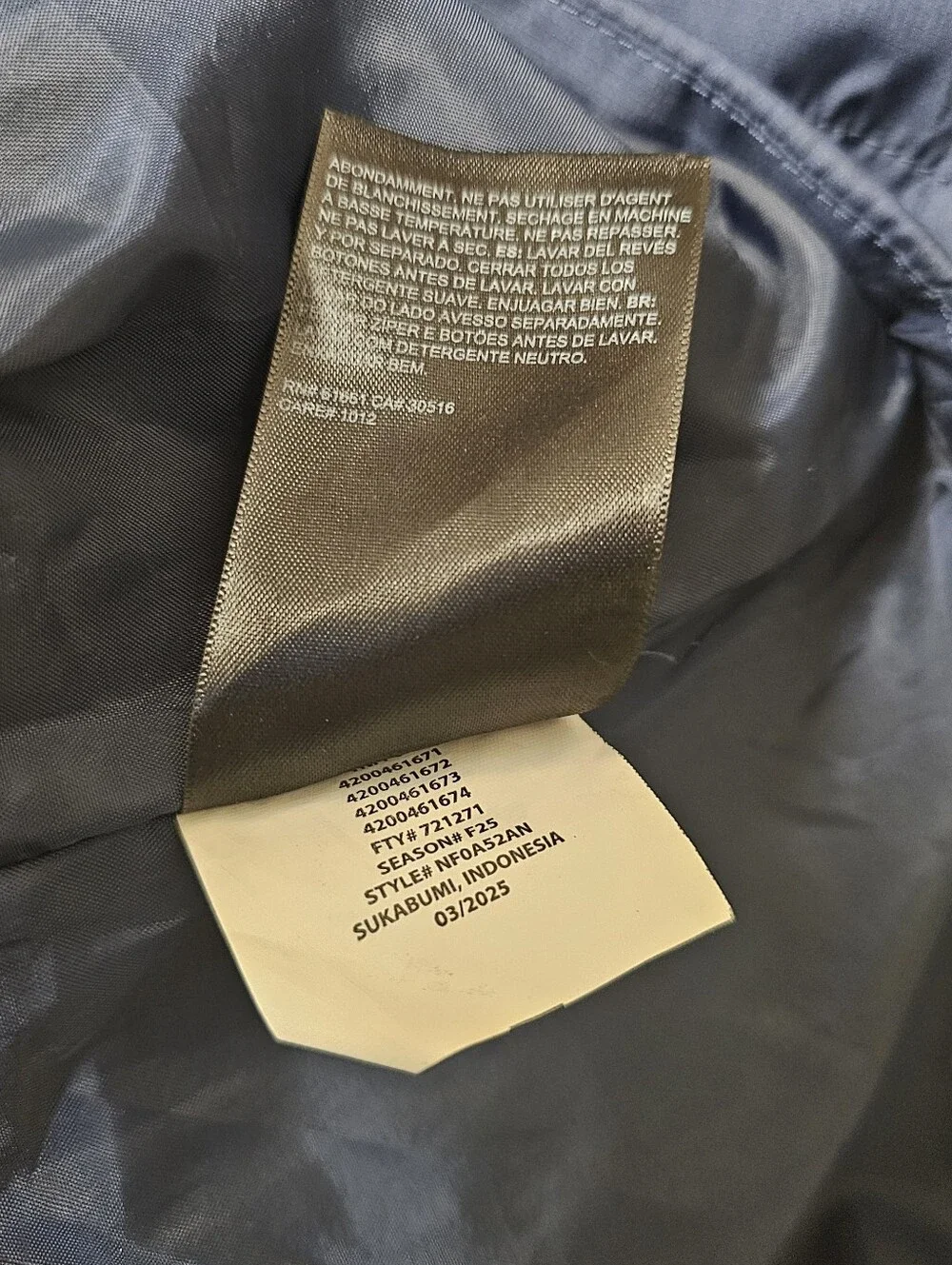 The North Face Men's Puffer Jacket Small Full Zip